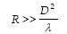 R molto maggiore di D al quadrato diviso lambda